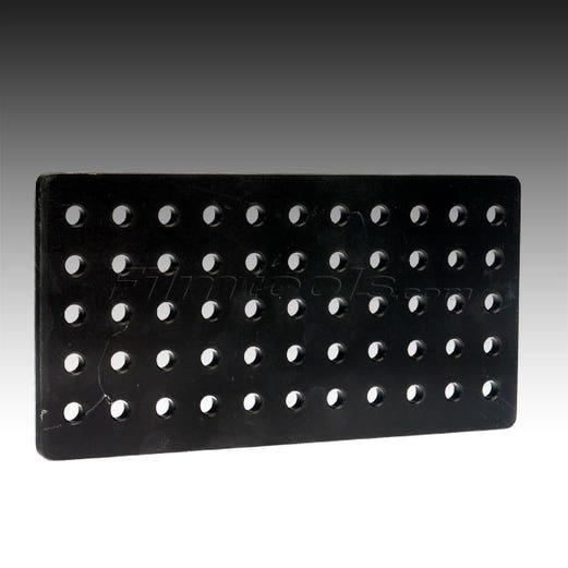 Modern 6 x 11-1/2 x 3/8" Cheese Plate - Black