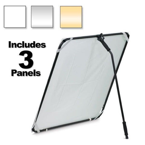 Dot Line Corp 40 x 40" Self-Standing Aluminum Reflector/Diffuser Panel