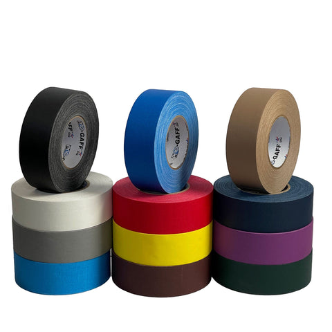 Pro Tapes Pro Gaff Cloth Gaffer Tape - 2 Inches x 55 Yards - Various Colors