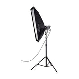 Nanlite Asymmetrical Stripbank Softbox with Bowens Mount (18 x 43")