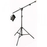 Combi-boom stand Black Aluminium with Sandbag