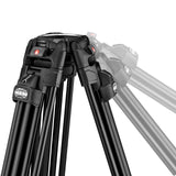 Fluid Video Head with 645 Fast Twin Alu Tripod